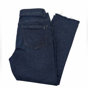 WT&Wisdom Dark Wash Raw Hem Distressed Jeans Size 6